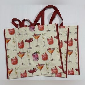 Marshalls Reusable Shopping Tote Bag Limited Edition | Cocktail Print